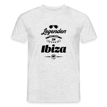 ibiza legenden tour design - Männer T-Shirt - Grau meliert - Vorne - AI Model Male 178 dark (178cm)