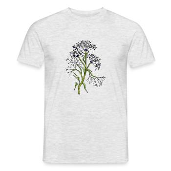 Blumen - Männer T-Shirt - Grau meliert - Vorne - AI Model Male 178 dark (178cm)