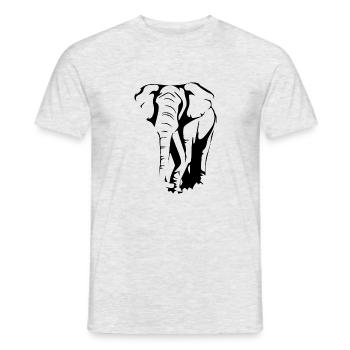 Elephant - Men's T-Shirt - heather grey - Front - AI Model Male 178 dark (178cm)