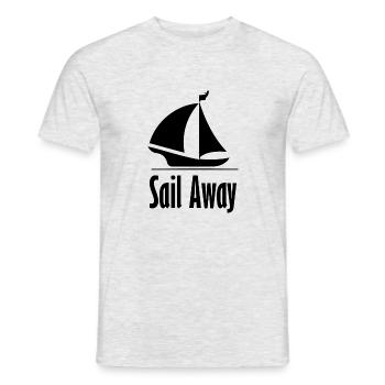 Sail Away - Men's T-Shirt - heather grey - Front - AI Model Male 178 dark (178cm)