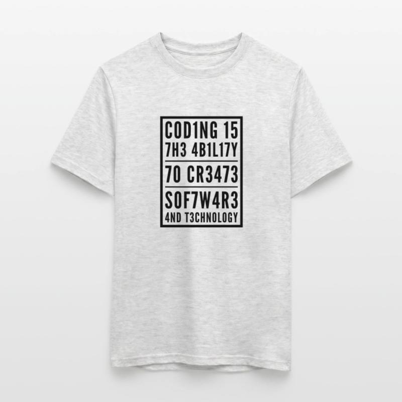 Programming Coden L337 Leetspeak Saying Men’s T-shirt