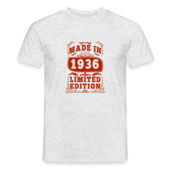 1936 Geburtstag 1936 Jahrgang 1936 Geburtstag - Männer T-Shirt - Grau meliert - Vorne - AI Model Male 178 dark (178cm)