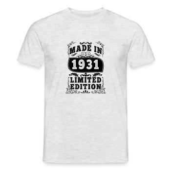 1931 Original 1931 Vintage Vintage rétro anniversa - T-shirt homme - gris chiné - Devant - AI Model Male 178 dark (178cm)