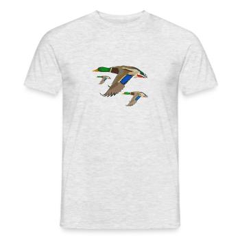 Canard Canard Colvert pas seulement pour les chasseurs - T-shirt homme - gris chiné - Devant - AI Model Male 178 dark (178cm)