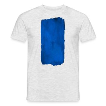 Blue Area / Background - COLOR - Men's T-Shirt - heather grey - Front - AI Model Male 178 dark (178cm)