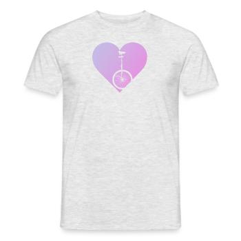 Einradfahren Pedal Einradfahrer - Männer T-Shirt - Grau meliert - Vorne - AI Model Male 178 dark (178cm)