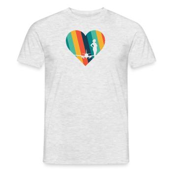 Stewardess Flight Attendant - Men's T-Shirt - heather grey - Front - AI Model Male 178 dark (178cm)