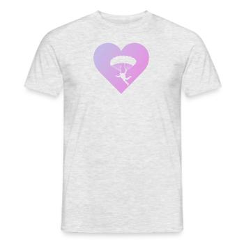 Skydive Air - Men's T-Shirt - heather grey - Front - AI Model Male 178 dark (178cm)
