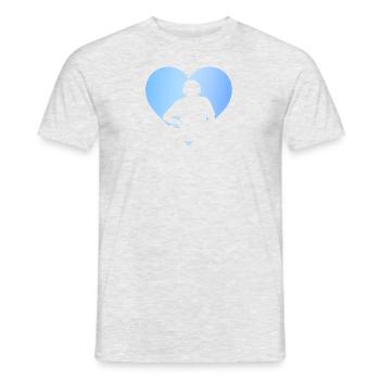 DJ Discjockey Trance - Männer T-Shirt - Grau meliert - Vorne - AI Model Male 178 dark (178cm)