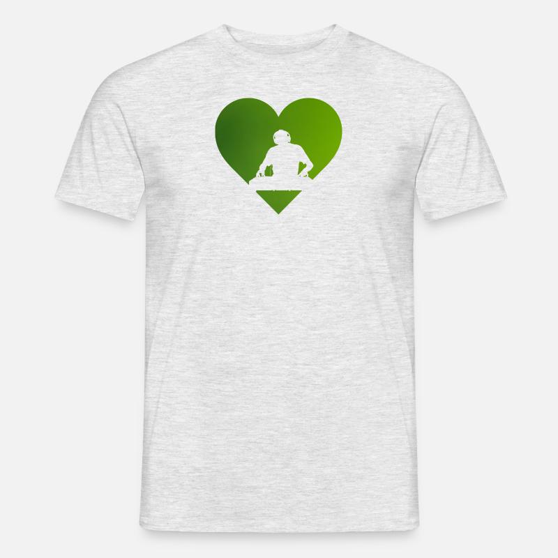 DJ Jumpstyle Techno - Männer T-Shirt - Grau meliert