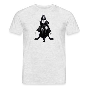 Sexy Vampire Lady Schönheit Dame Vampir - Männer T-Shirt - Grau meliert - Vorne - AI Model Male 178 dark (178cm)