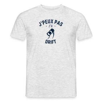 J peux pas j ai Drift - T-shirt homme - gris chiné - Devant - AI Model Male 178 dark (178cm)