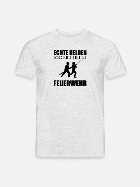 Feuerwehr - Männer T-Shirt - Grau meliert