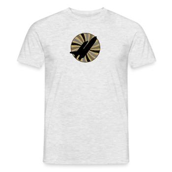 Flieger Fliegen Fliegen - Männer T-Shirt - Grau meliert - Vorne - AI Model Male 178 dark (178cm)