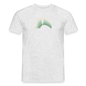 Disc Golfers Disc Golf Disc Golf - Men's T-Shirt - heather grey - Front - AI Model Male 178 dark (178cm)