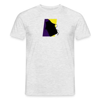 Cuisson de Muffins Baker - T-shirt homme - gris chiné - Devant - AI Model Male 178 dark (178cm)