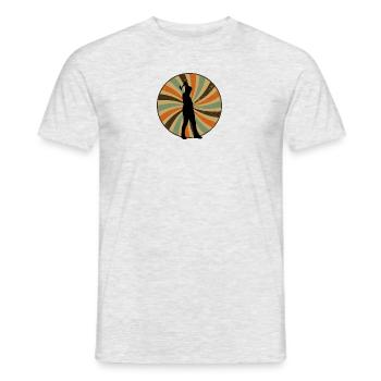 Axe Throwing Axt - Männer T-Shirt - Grau meliert - Vorne - AI Model Male 178 dark (178cm)