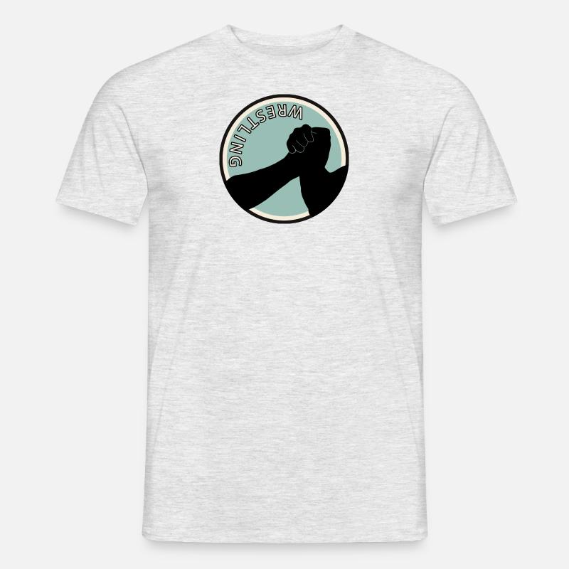 Starker Mann Stark - Männer T-Shirt - Grau meliert