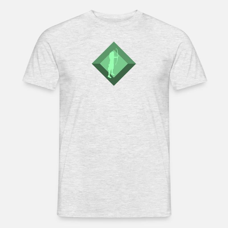 Bogen Bogen Armbrust - Männer T-Shirt - Grau meliert