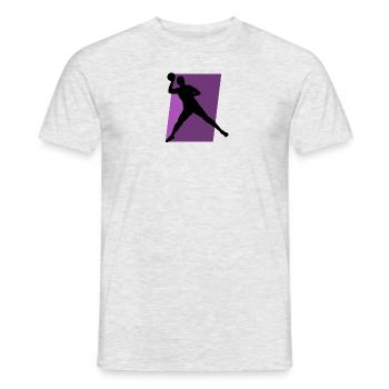 Dodgeball Team Dodgeball - Men's T-Shirt - heather grey - Front - AI Model Male 178 dark (178cm)