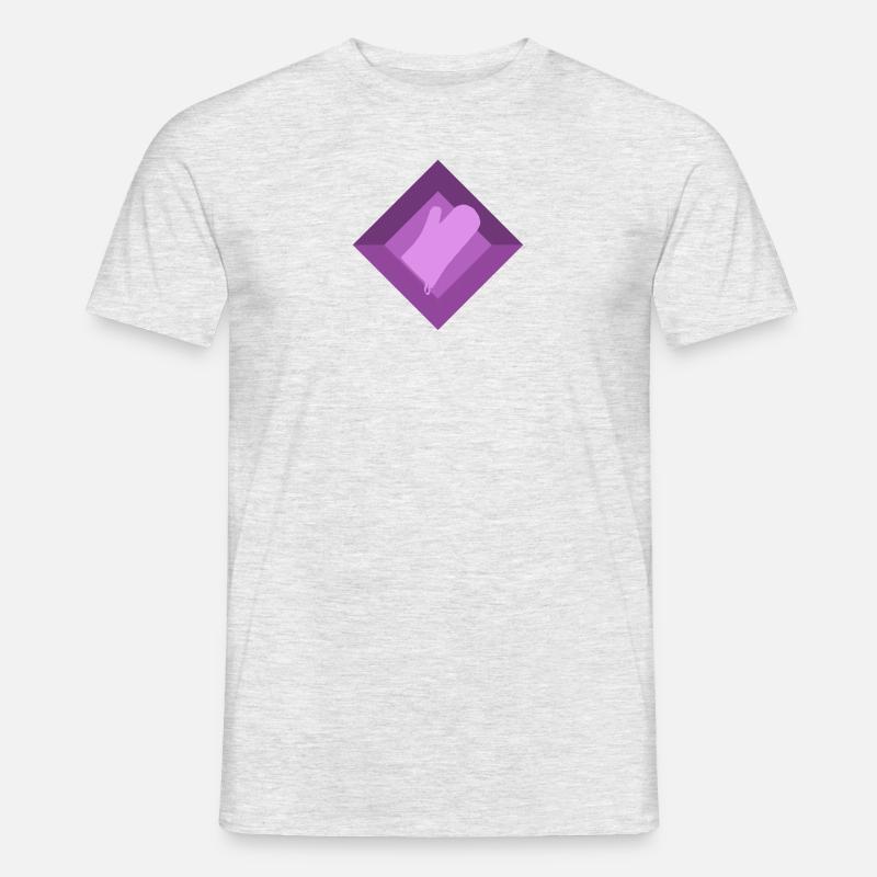 Backwaren Bäckerei Cupcake - Männer T-Shirt - Grau meliert