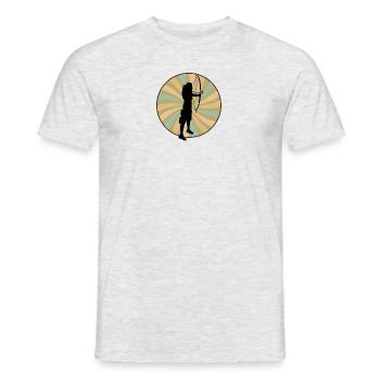 Bogenschütze Bogenschießen - Männer T-Shirt - Grau meliert - Vorne - AI Model Male 178 dark (178cm)