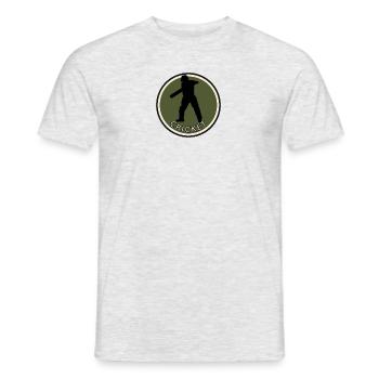 Pitcher Cricketmannschaft Cricketteam - Männer T-Shirt - Grau meliert - Vorne - AI Model Male 178 dark (178cm)