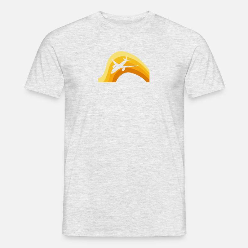 Luftfahrt Pilot - Männer T-Shirt - Grau meliert