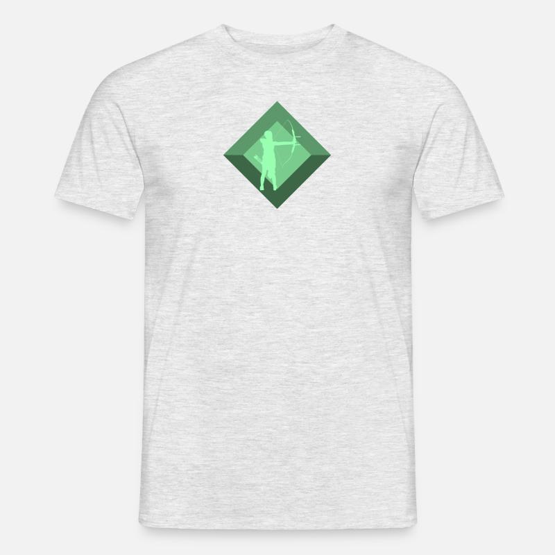 Bogen Armbrust Bogen - Männer T-Shirt - Grau meliert