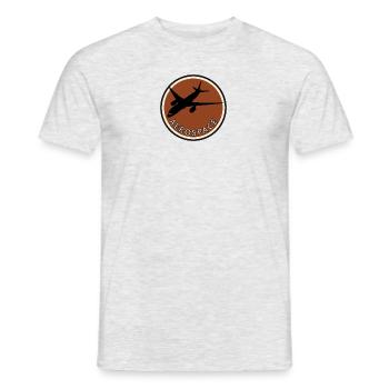 Flieger Aerospace Fliegen - Männer T-Shirt - Grau meliert - Vorne - AI Model Male 178 dark (178cm)