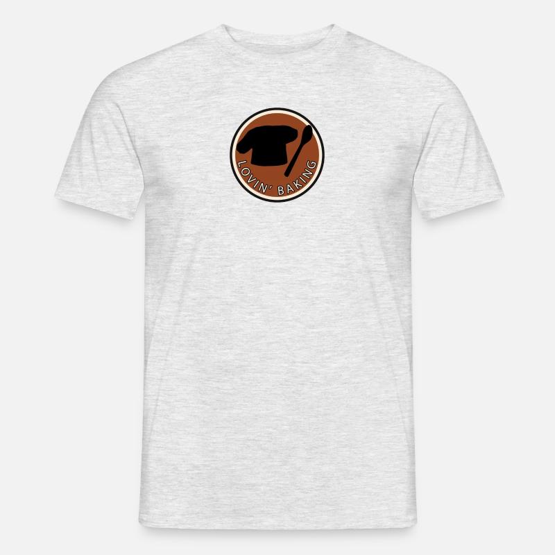 Backwaren Backen Baking - Männer T-Shirt - Grau meliert