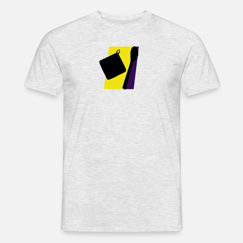 Backen Bäcker Bäckerei - Männer T-Shirt - Grau meliert