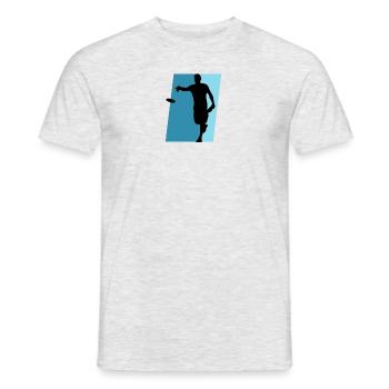 Disc Golf Disc Golfer Disc Golf Player - Men's T-Shirt - heather grey - Front - AI Model Male 178 dark (178cm)