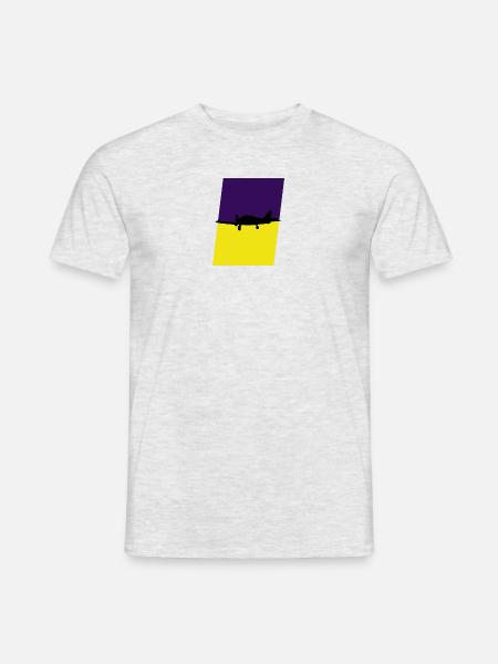 Aerospace Luftfahrt Flugzeug - Männer T-Shirt - Grau meliert