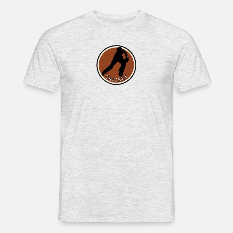 Pitcher Pitcher Cricketspieler - Männer T-Shirt - Grau meliert