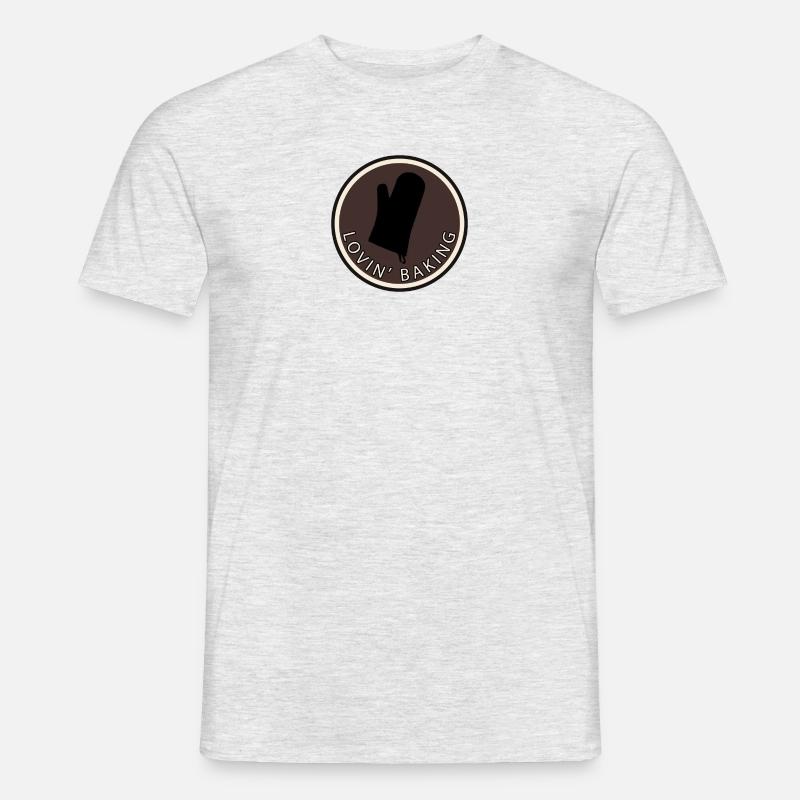 Kuchen Baking Backwaren - Männer T-Shirt - Grau meliert