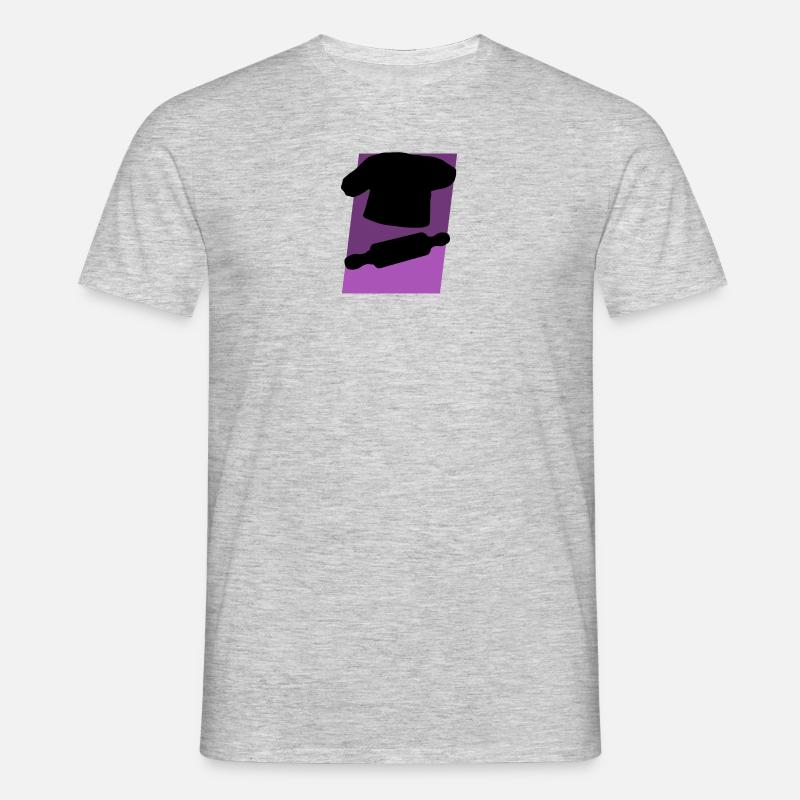 Backwaren Cupcake Backwaren - Männer T-Shirt - Grau meliert