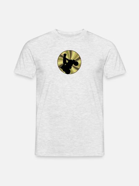 Cascadeur de quad - T-shirt homme - gris chiné