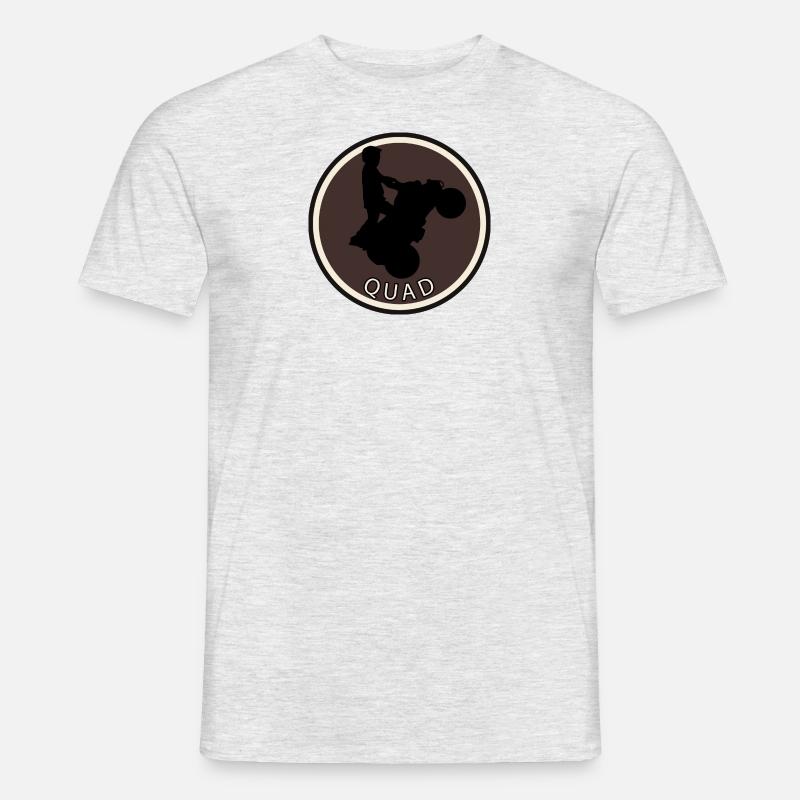 Stunt Stuntman Quad - Männer T-Shirt - Grau meliert