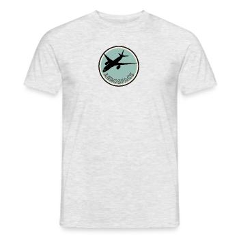 Aviation, Aviation, Aerospace - Men's T-Shirt - heather grey - Front - AI Model Male 178 dark (178cm)