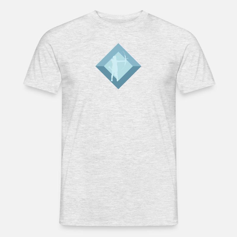 Bogen Bogenschießen Bogenschießen - Männer T-Shirt - Grau meliert