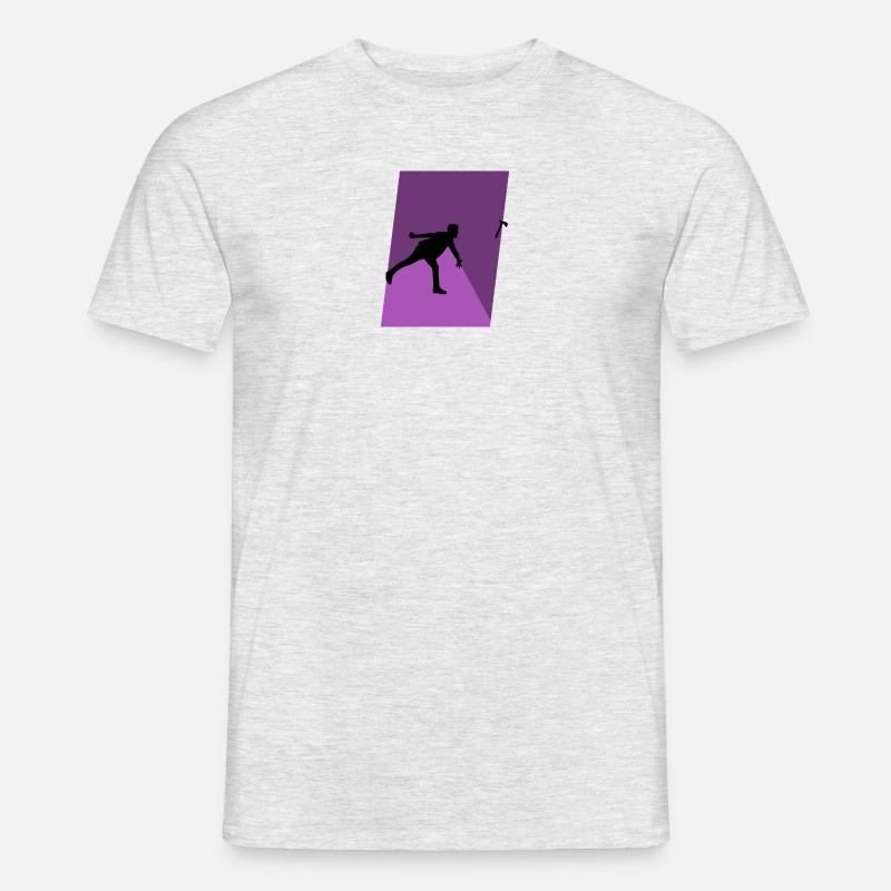 Axt Axe Throwing Axe Throwing - Männer T-Shirt - Grau meliert