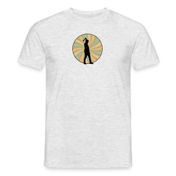 Axe Throwing Sport Double Axe - Men's T-Shirt - heather grey - Front - AI Model Male 178 dark (178cm)