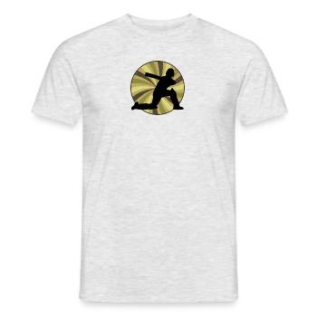 Cricketspieler Cricketmannschaft - Männer T-Shirt - Grau meliert - Vorne - AI Model Male 178 dark (178cm)