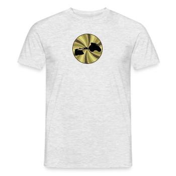 Cour de récolte - T-shirt homme - gris chiné - Devant - AI Model Male 178 dark (178cm)