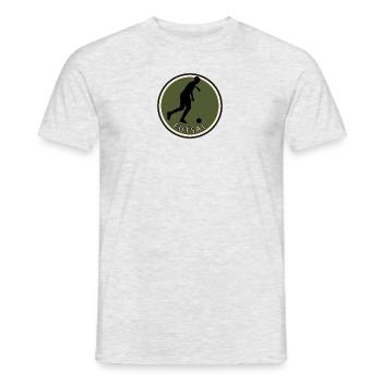 Joueur de futsal pour sports de balle - T-shirt homme - gris chiné - Devant - AI Model Male 178 dark (178cm)