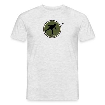 Axe Throwing Double Axe Axe Throwing - Men's T-Shirt - heather grey - Front - AI Model Male 178 dark (178cm)