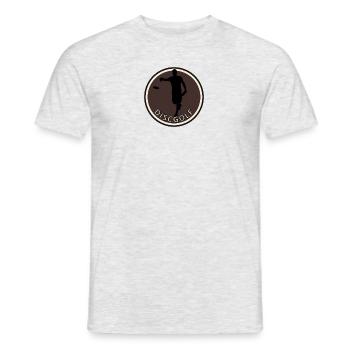 Disc Golf Player Frisbee - Men's T-Shirt - heather grey - Front - AI Model Male 178 dark (178cm)