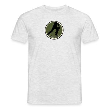 Cricketspieler Cricketmannschaft Pitcher - Männer T-Shirt - Grau meliert - Vorne - AI Model Male 178 dark (178cm)