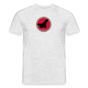Flugzeug Aerospace - Männer T-Shirt - Grau meliert - Vorne - AI Model Male 178 dark (178cm)